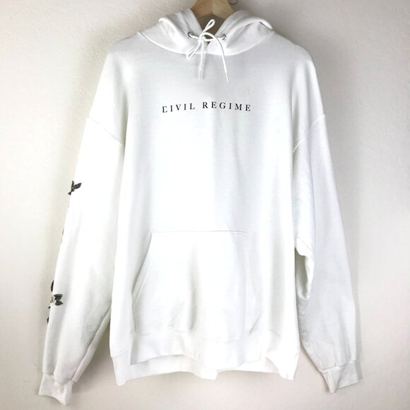 Civil Regime + Champion Rose Embroidered Hooded Jacket Size X-Large - Picture 3 of 13